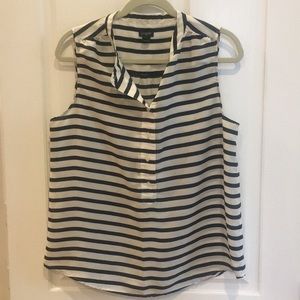 J. Crew striped sleeveless top